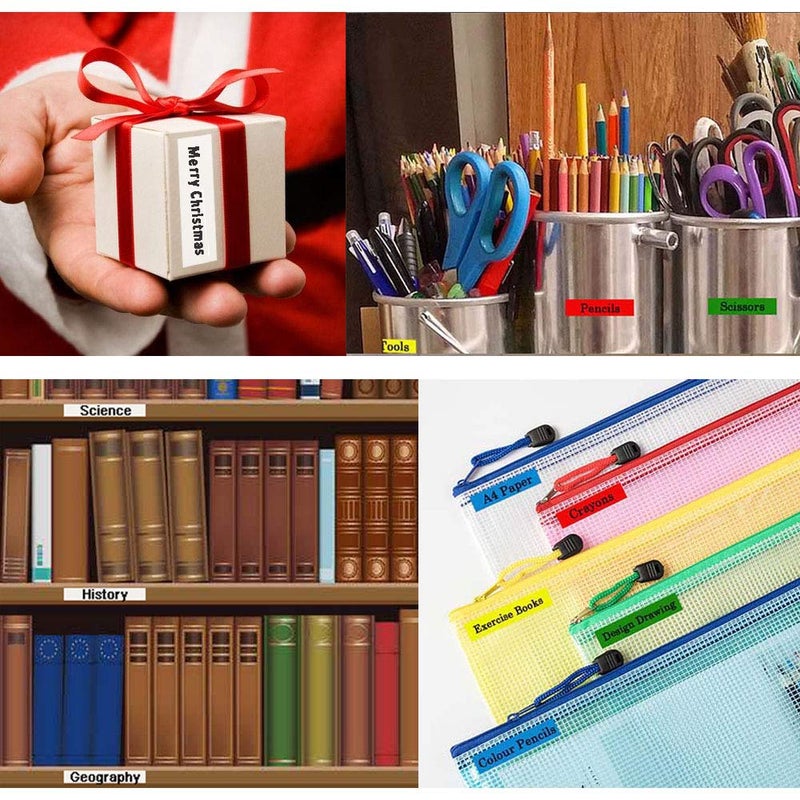 Absonic 5-Pack Compatible 18mm Label Tape Replacement for Casio XR-18WE XR-18RD XR-18BU XR-18YW XR-18GN 18mm 0.7" EZ Label Maker Tape for KL-120 KL-750 KL-780 KL-820 KL-7200 KL-8100, 3/4" x 26' - Image 5